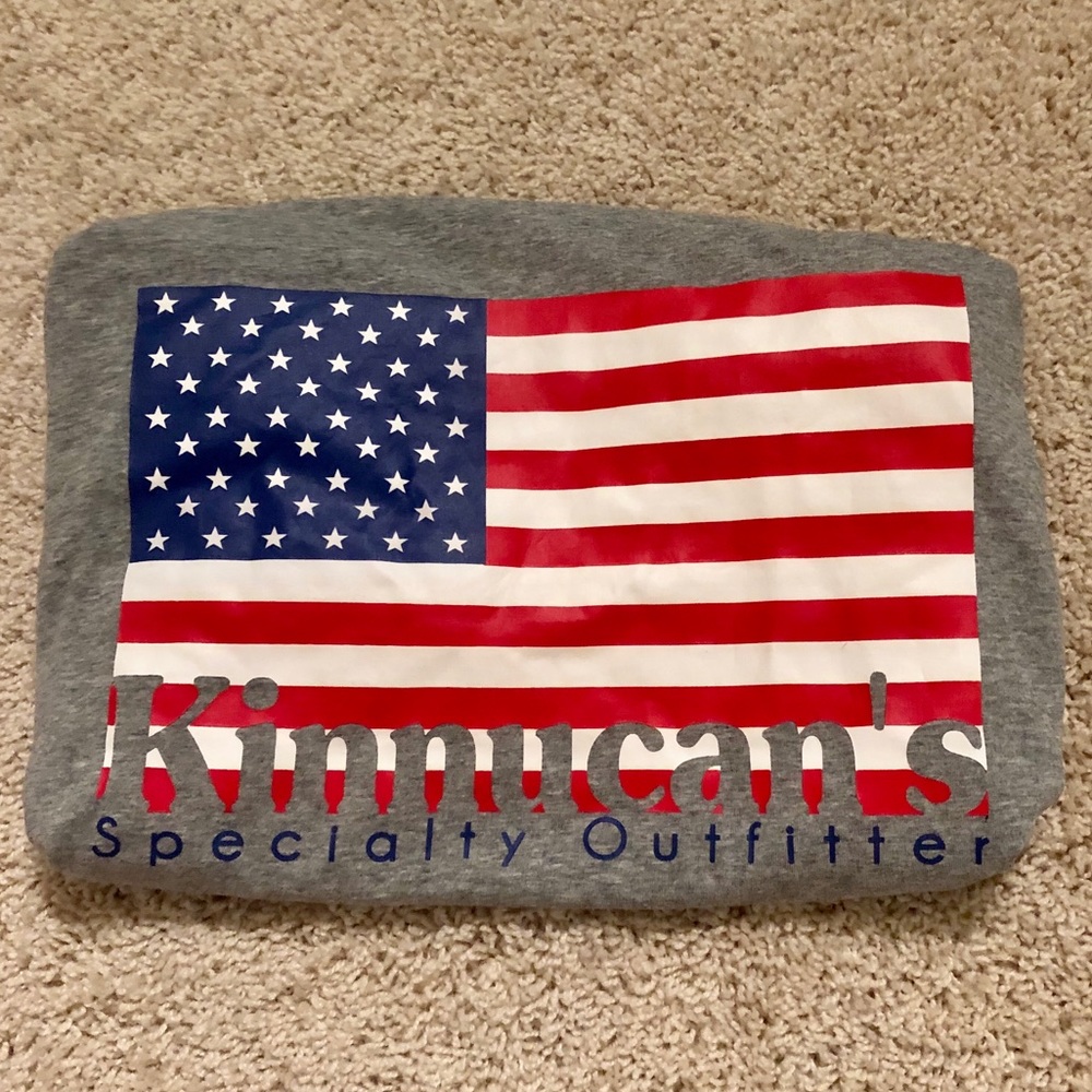 Kinnucans American Flag Pocket Tee Shirt